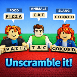 Unscramble it! Roblox game icon