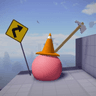 ball and axe Roblox obby game icon