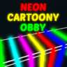 Neon Cartoony Obby Roblox obby game icon