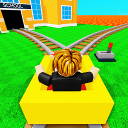 Cart Ride Out of School to VIP Obby Roblox game icon